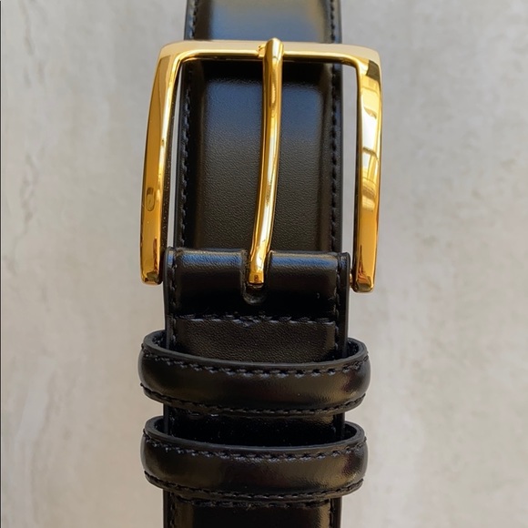 Johnston & Murphy Smooth Black Basic Belt - Picture 5 of 6